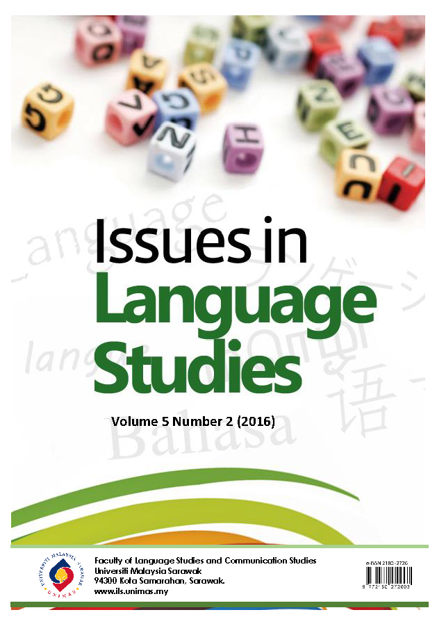 					View Vol. 5 No. 2 (2016): Issues in Language Studies
				