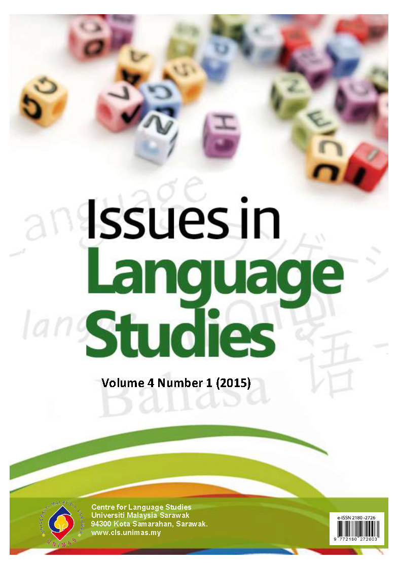 					View Vol. 4 No. 1 (2015): Issues in Language Studies
				