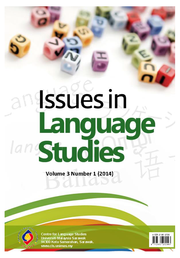 					View Vol. 3 No. 1 (2014): Issues in Language Studies
				