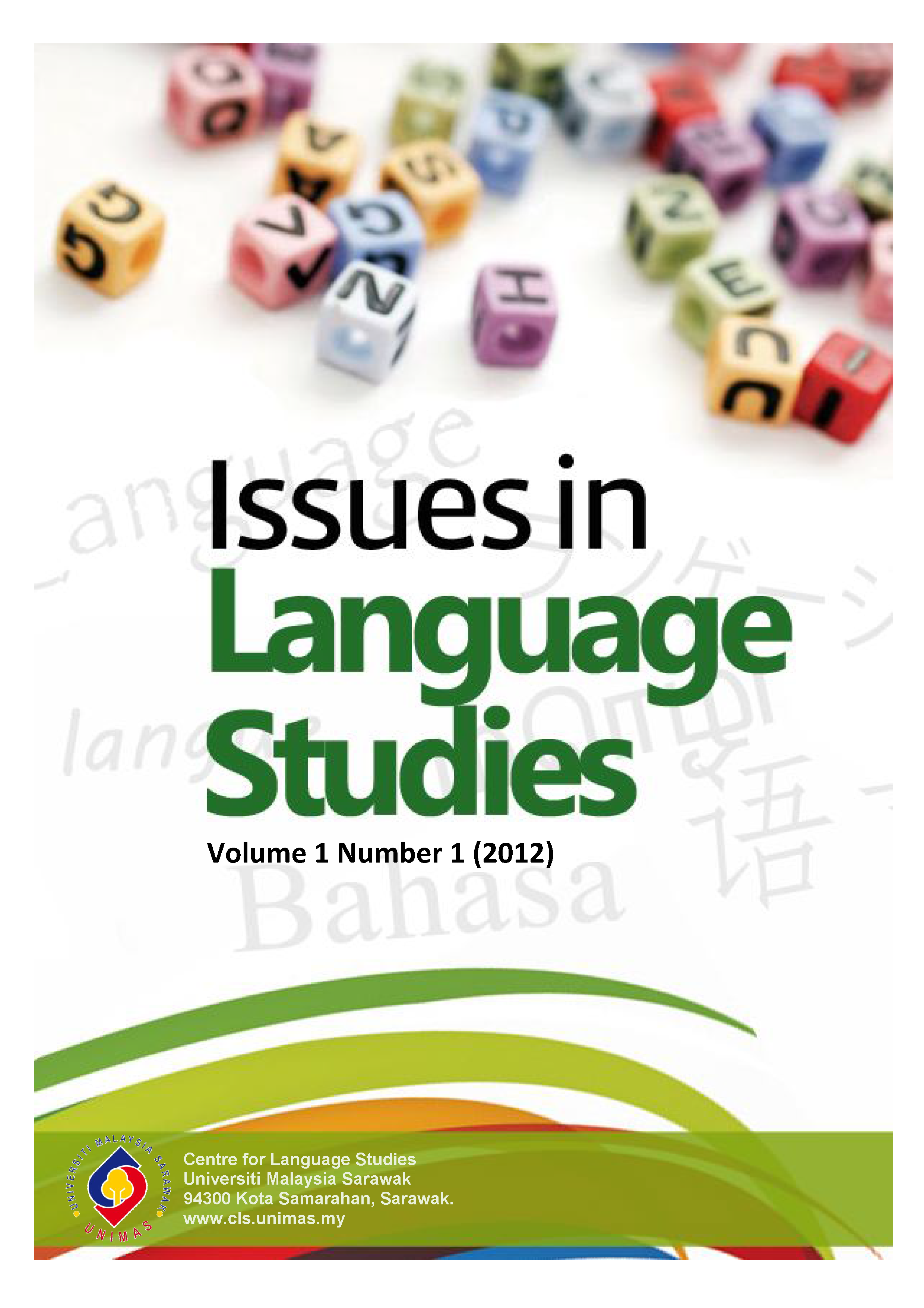 					View Vol. 1 No. 1 (2012): Issues in Language Studies
				