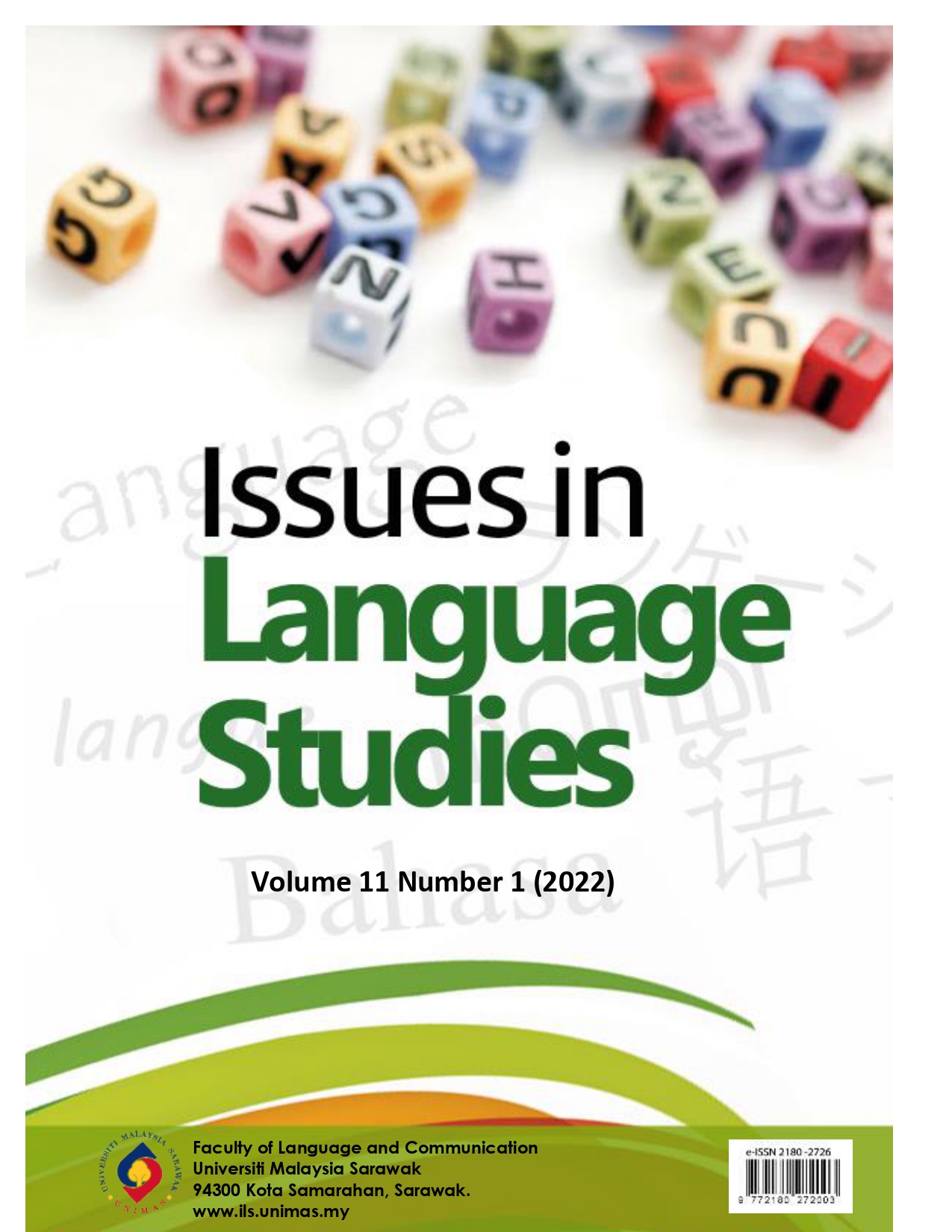 					View Vol. 11 No. 1 (2022): Issues in Language Studies
				