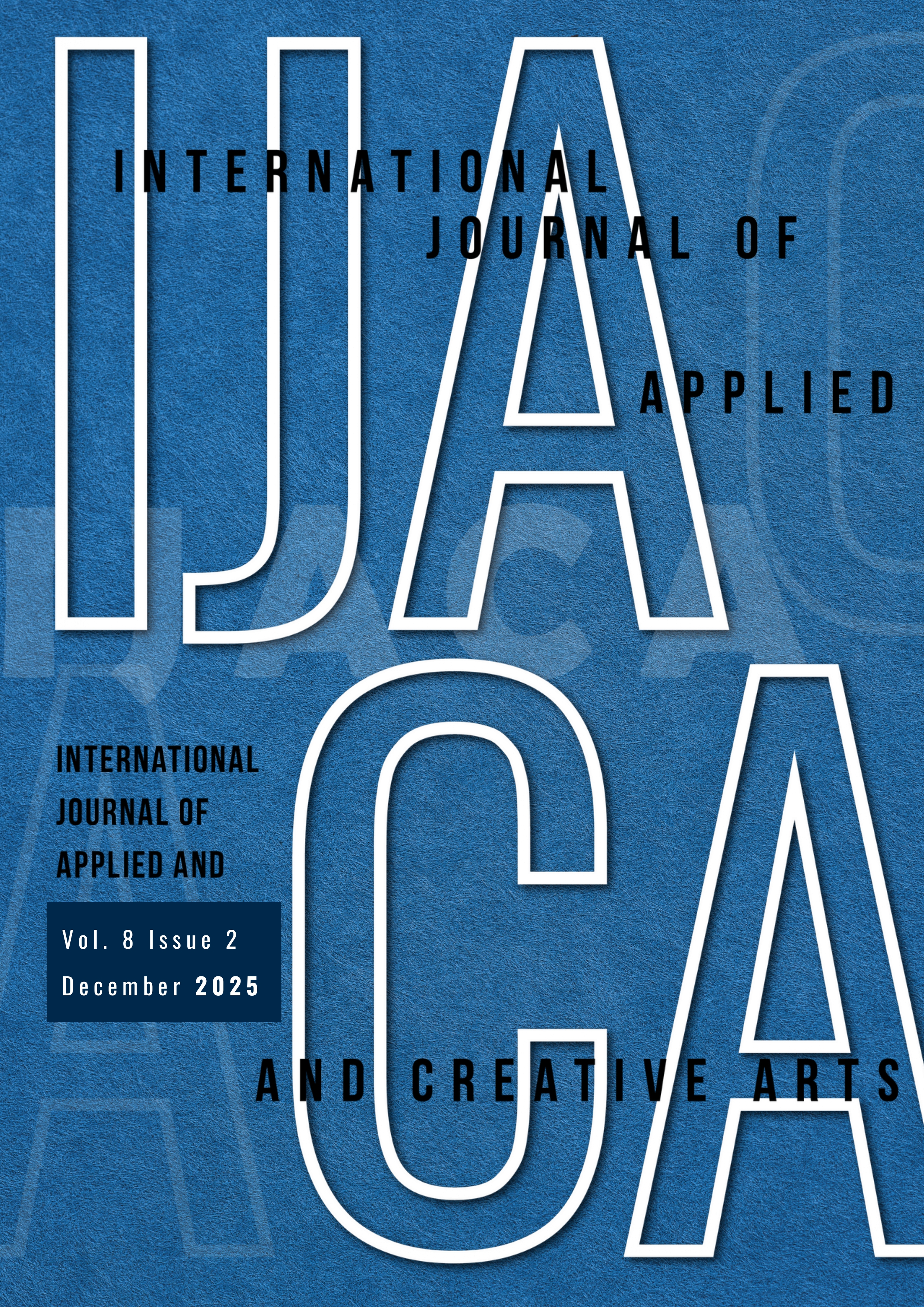 					View Vol. 8 No. 2 (2025): International Journal of Applied and Creative Arts
				